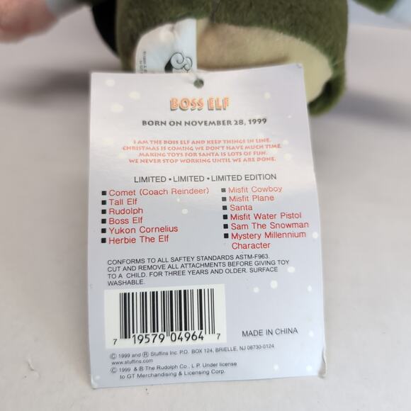 Lot of 4 Stuffins Rudolph Island Misfit Toys 1999 CVS Plush Ornament With Tags - Picture 10 of 16